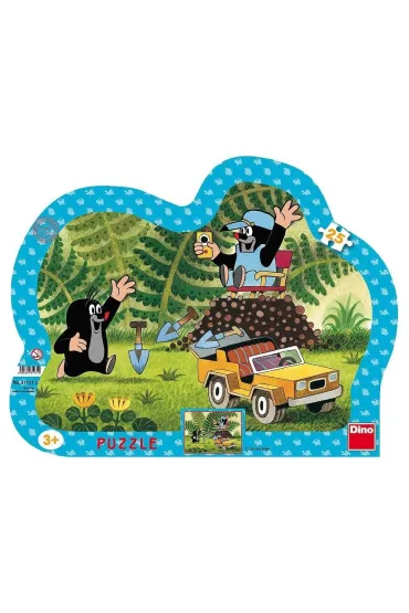 Puzzle ramkowe 25 el. Krecik i samochodzik Dino Toys