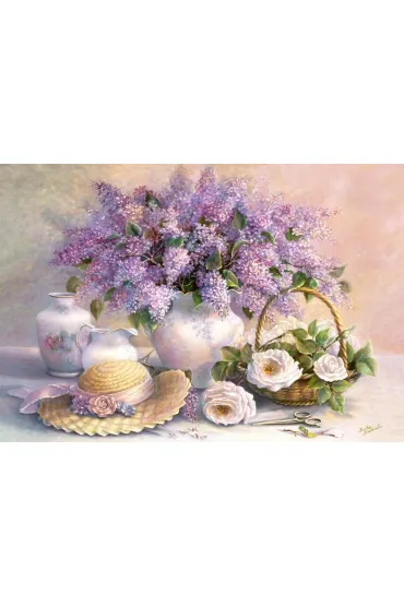 Puzzle 1000 el. Dzie� kwiat�w Castorland