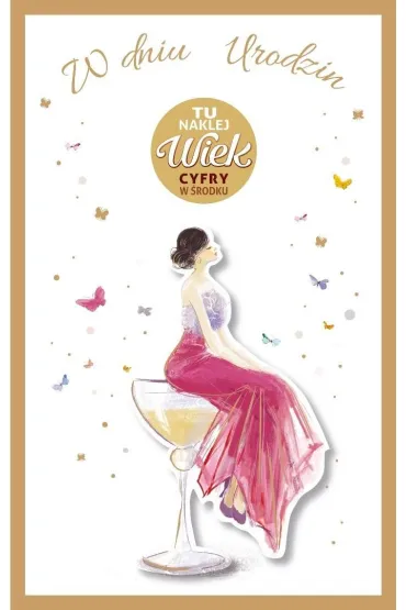 AbCard Kartka okoliczno�ciowa Urodziny (wymienne cyfry)