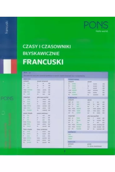 Czasy i czasowniki b�yskawicznie MINI francuskie PONS