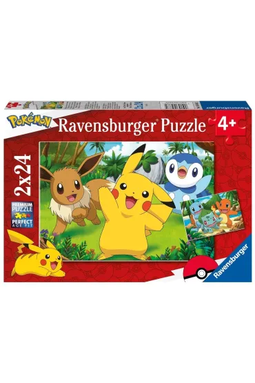 Puzzle dla dzieci 2x24 el. Pokemon Ravensburger
