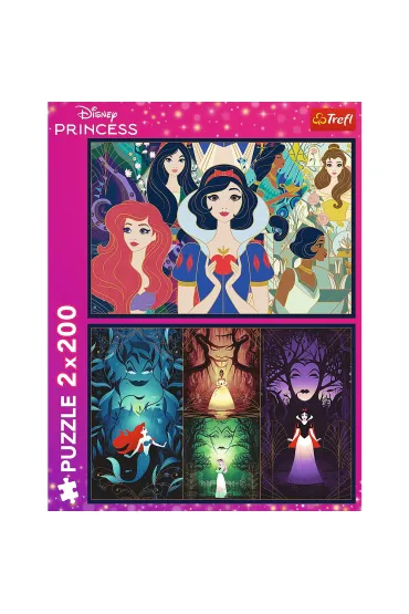 Puzzle 2x200 el. Czaruj�ce ksi�niczki Trefl