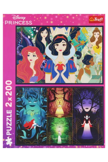 Puzzle 2x200 el. Czaruj�ce ksi�niczki Trefl