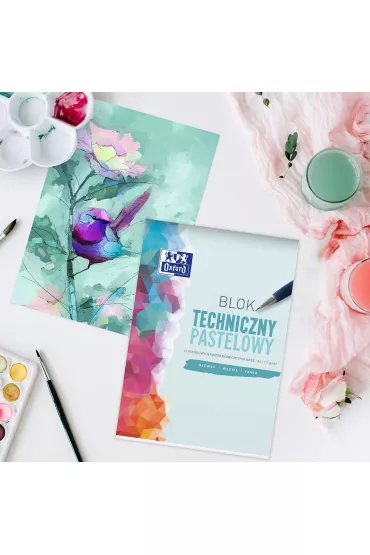 Oxford Blok techniczny A4 pastelowy 10 kartek