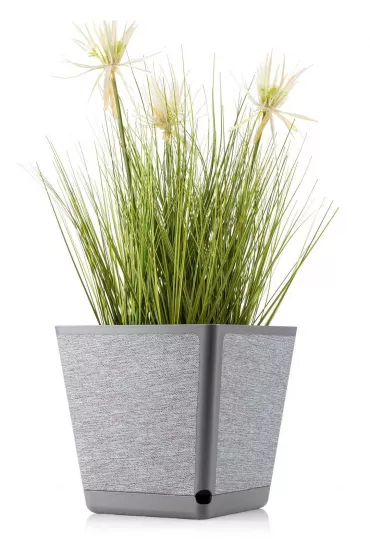 HowHomely Doniczka Pilea Texelle szara h24x24 cm
