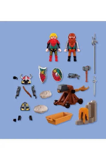Playmobil Knights Katapulta rycerza herbu Lew 72117