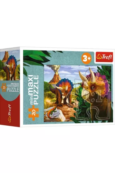 Puzzle 20 el. miniMAXI Poznaj �wiat dinozaur�w 4 Trefl