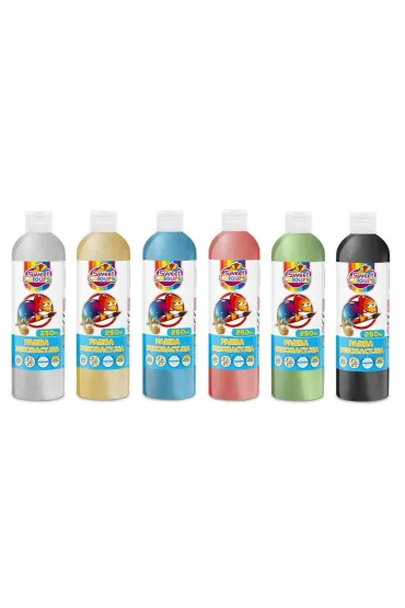 Sweet colours Farby plakatowe metaliczne 250 ml x 6 szt.
