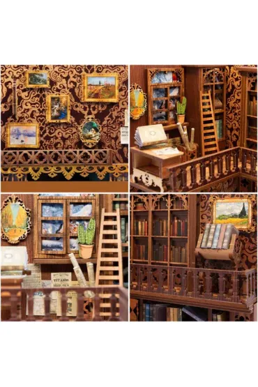 Puzzle Miniaturowy domek Book Nook Klimatyczna ksi�garnia Habarri