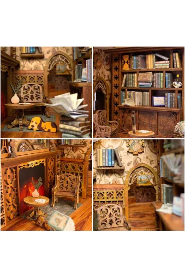 Puzzle Miniaturowy domek Book Nook Klimatyczna ksi�garnia Habarri
