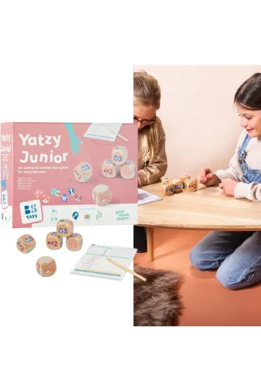 Ko�ci drewniana Yatzy zwierz�tka Bs Toys