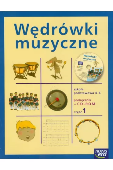 W�dr�wki muzyczne 4-6  Podr�cznik z p�yt� CD Cz�� 1 - Jerzy Burdzy