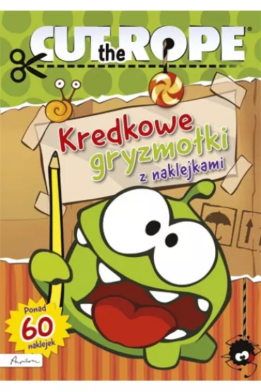 CUT THE ROPE KREDKOWE GRYZMOLKI Z NAKLEJKAMI-PAPILON