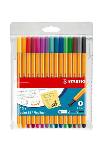 Stabilo Cienkopisy Point w etui 15 szt.