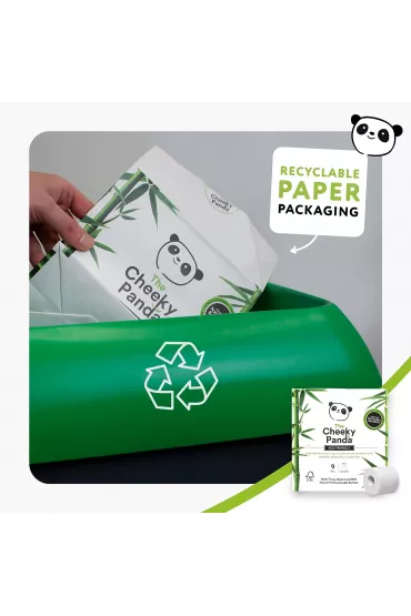 The Cheeky Panda Bambusowy papier toaletowy 4 szt.
