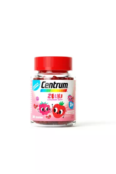 Centrum �elki witaminy dla dzieci od 3. roku �ycia - suplement diety o smaku truskawkowo-malinowym 30 szt.