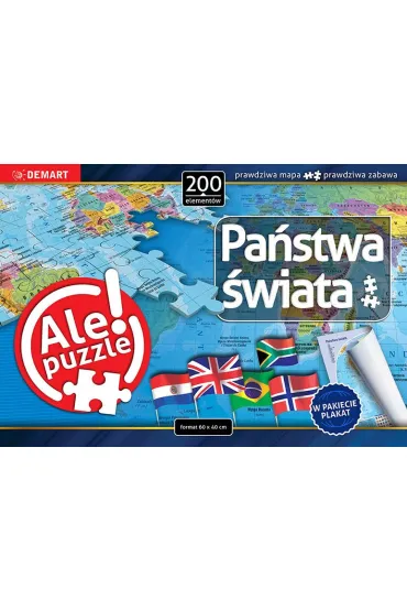 Puzzle 200 el. Pa�stwa �wiata Demart