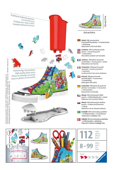 Puzzle 108 el. 3D Trampek Super Mario Ravensburger