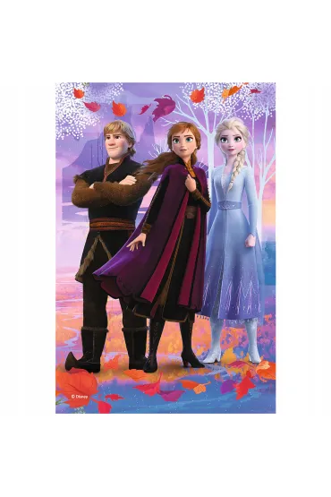 Puzzle mini 54 el. W �wiecie Anny i Elsy 3 Trefl