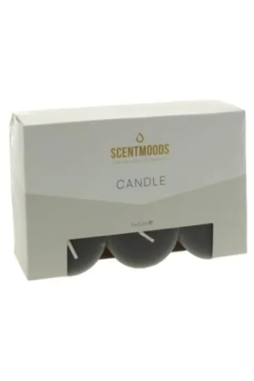 ScentMoods Rustykalna �wieca w kolorze Black 5x5cm 6 szt.
