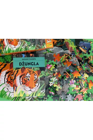 Puzzle 220 el. D�ungla. Ratujmy planet� + ksi��ka Wilga Play - Tom  Ester