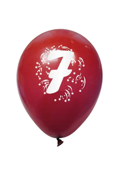 Arpex Balon dekoracyjny z nadrukiem cyfera 7 K7943