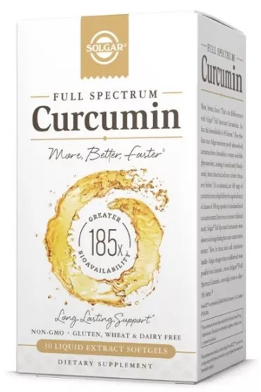 Solgar Curcumin Full Spectrum Suplement diety 30 kaps.
