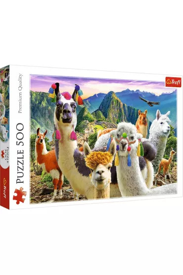 Puzzle 500 el. Lamy w g�rach Trefl