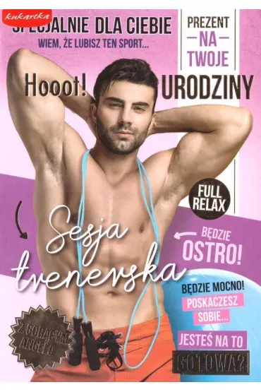 Kukartka Karnet B5 Q-155 Urodziny Gor�cy Angelo