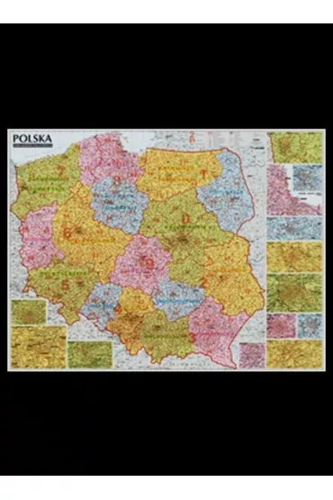 Polska. Mapa kod�w pocztowych (listwa)