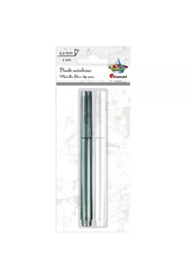 Titanum Pisak metaliczny bia�y, srebrny 2 szt.