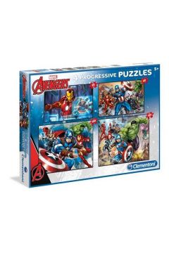 Puzzle 4w1. Supercolor. The Avengers Clementoni