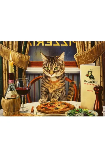 Puzzle 300 el. Kolacja w pojedynk� Ravensburger
