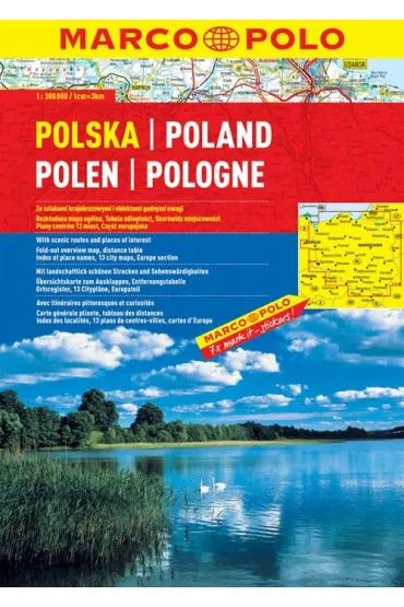 Polska Atlas sammochodowy Marco Polo 1:300 000