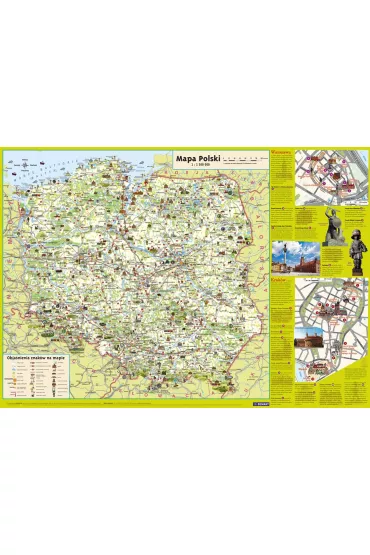 Mapa Polski Junior mapa �cienna