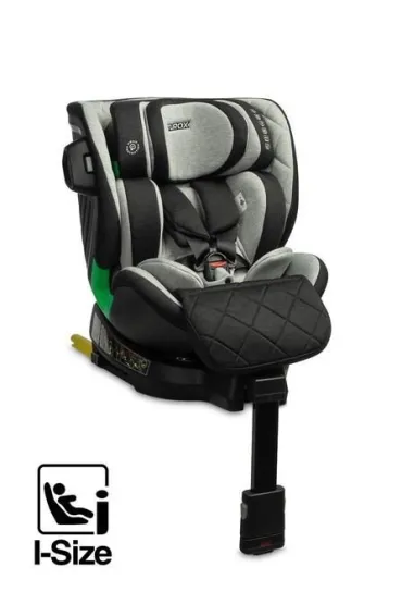 Fotelik Turox I-Size szary (40-150cm)