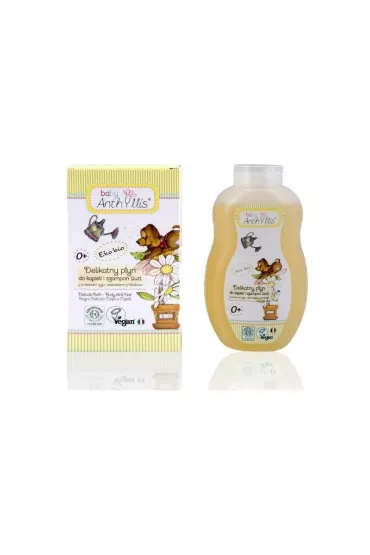Baby Anthyllis Szampon i p�yn do k�pieli 2w1 proteiny ry�u i ekstrakt z hibiskusa 400 ml