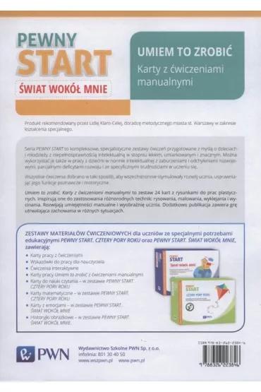 Pewny start. �wiat wok� mnie. Umiem to zrobi�. Karty z �wiczeniami manualnymi - Aneta Pliwka, Barbara Szostak, Katarzyna Radzka