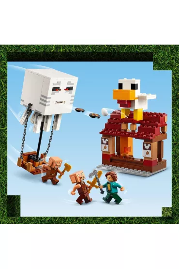 LEGO Minecraft Atak balonowego Ghasta na wiosk� 21273