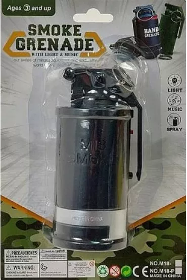 Granat z d�wi�kiem, �wiat�o, dym Adar
