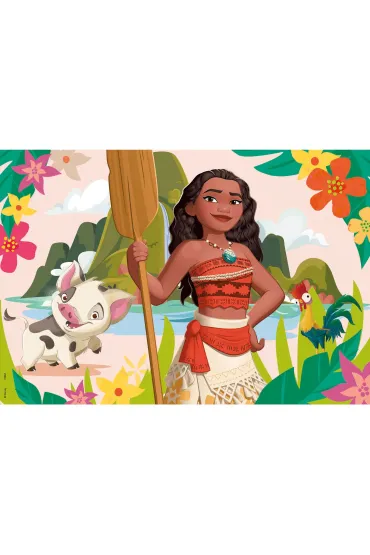 Puzzle drewniane 2x50 el. Vaiana Kr�lewna �nie�ka Educa