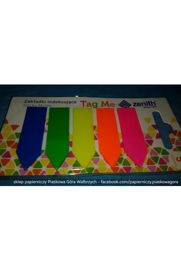 Zenith Zak�adki indeksuj�ce Tag Me 5 kolor�w p12 cena za 1szt.
