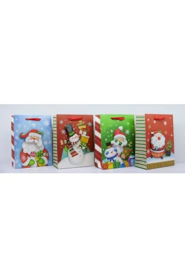 Beniamin Torebka �wi�teczna 3D pionowa �w Miko�aj 12 szt.