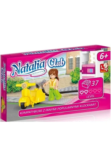 Klocki 37 element�w. Natalia, klocki Wycieczka skuterem *