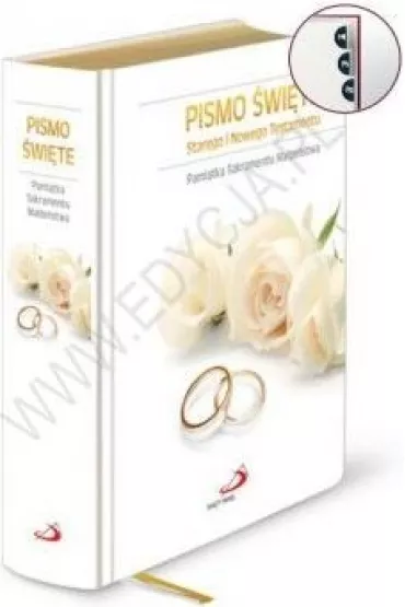 Pismo �w. ST i NT �lub paginacja, z�ocone brzegi kartek (OT)