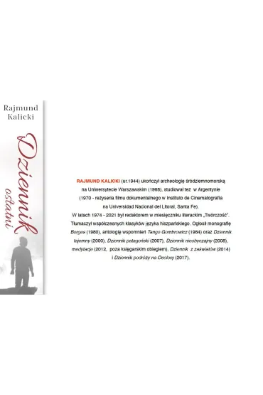 Dziennik ostatni - Rajmund Kalicki