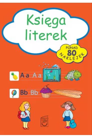 Ksiega literek/80 naklejek NEW - Joanna Babula