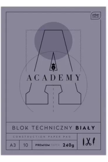 Interdruk Blok techniczny A3  Academy 240g 10 kartek