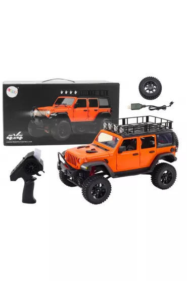 Auto terenowe R/C 2.4G nap�d 4x4 pomara�czowy LeanToys
