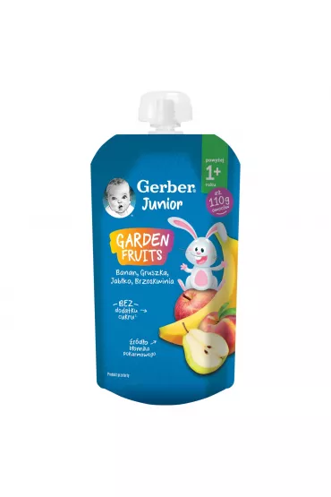Gerber Junior Deserek banan gruszka jabko brzoskwinia powyej 1+ roku 110 g